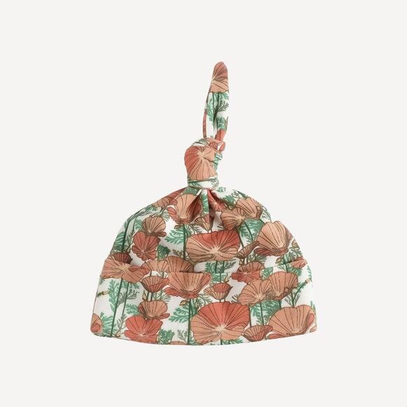 kate quinn Other - NWT Kate Quinn California Poppy Organic Cotton Knot Hat 6-12m